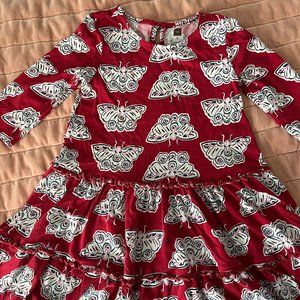 3/4 Length Sleeve Butterfly Dress- Tea Collection